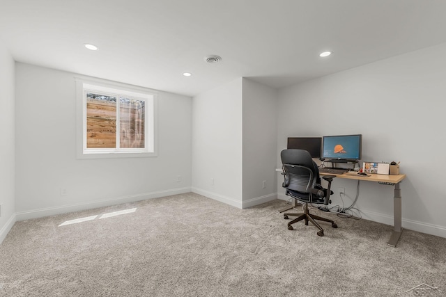 5353 N Graham Rd, Freeland, MI 48623 - office space featuring carpet flooring, baseboards, and recessed lighting