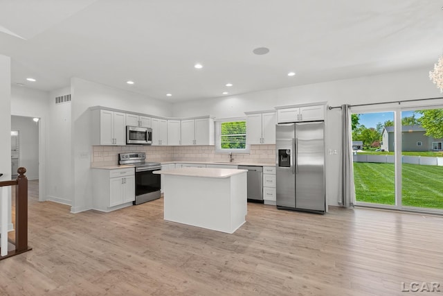 4189 Evergreen Rd, Adrian, MI 49221 - kitchen featuring appliances with stainless steel finishes, a sink, light countertops, tasteful backsplash, and recessed lighting
