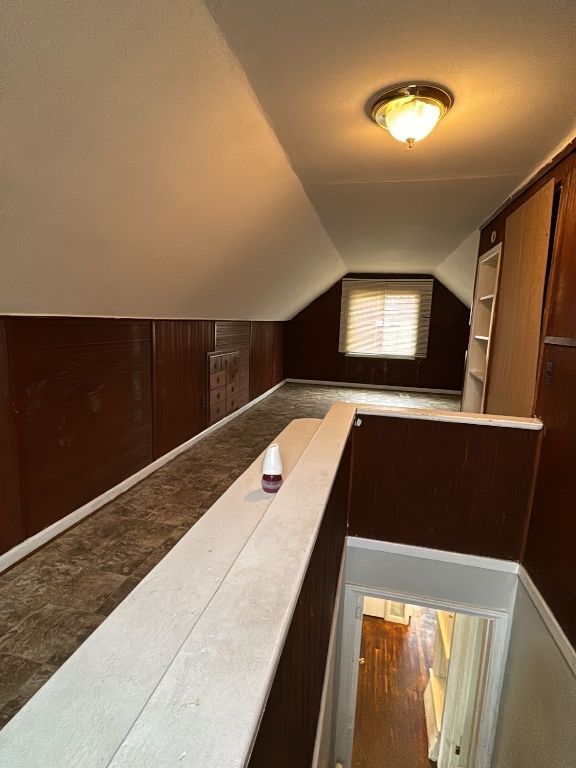 additional living space with lofted ceiling