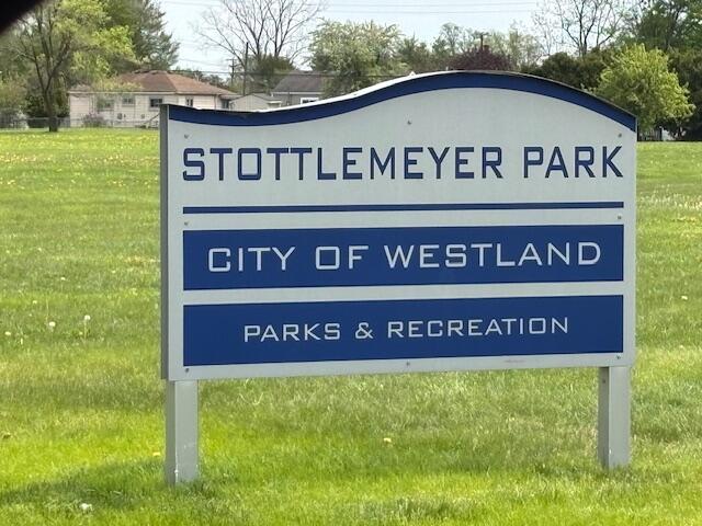 4770 Matthew St, Westland, MI 48186 - community sign with a yard