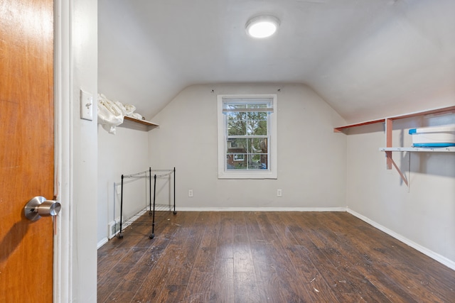 14028 Whitcomb St, Detroit, MI 48227 - additional living space featuring hardwood / wood-style floors, lofted ceiling, and baseboards