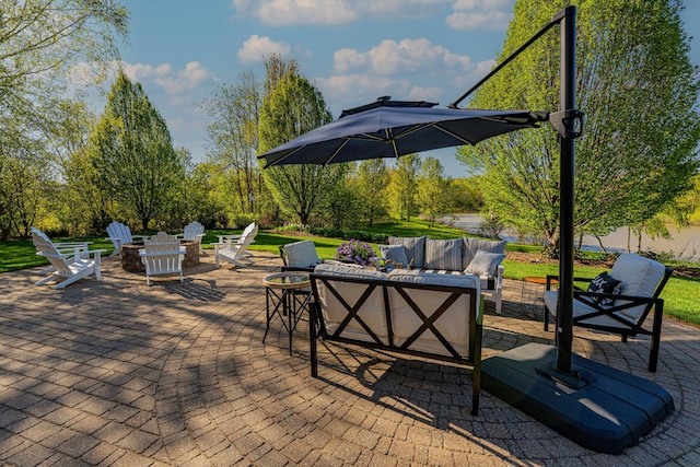 26930 Victory Ct, South Lyon, MI 48178 - view of patio with outdoor lounge area