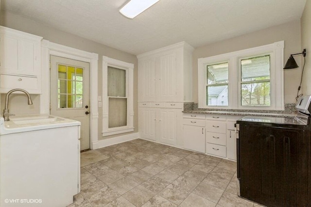 laundry room featuring healthy amount of natural light and a sink