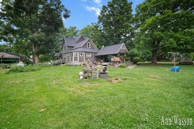 6951 S Vickeryville Rd, Sheridan, MI 48884 - view of grassy yard