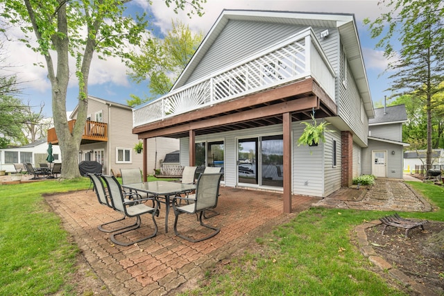 10194 Elmcrest Rd, Whitmore Lake, MI 48189 - view of patio with outdoor dining space