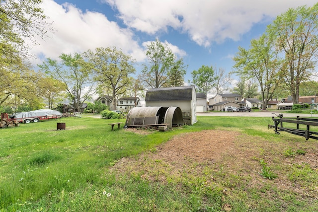 10194 Elmcrest Rd, Whitmore Lake, MI 48189 - view of green lawn with a residential view