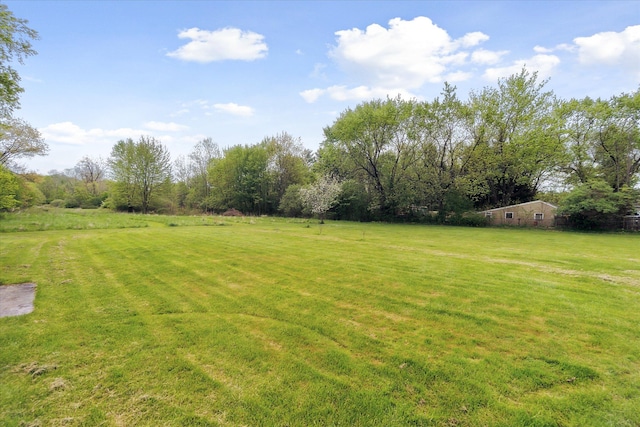 7244 Neff Rd, Mount Morris, MI 48458 - view of green lawn featuring a rural view