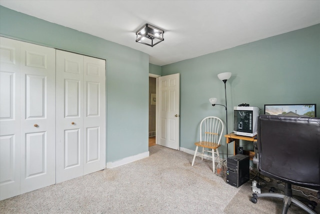 7244 Neff Rd, Mount Morris, MI 48458 - carpeted home office featuring baseboards