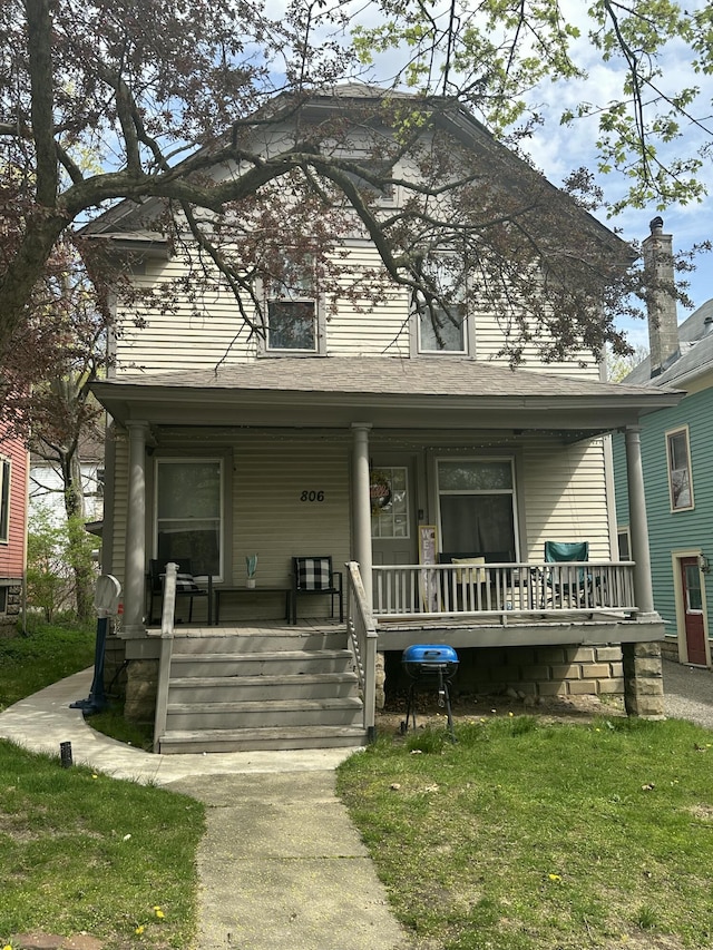 view of front of house featuring a porch