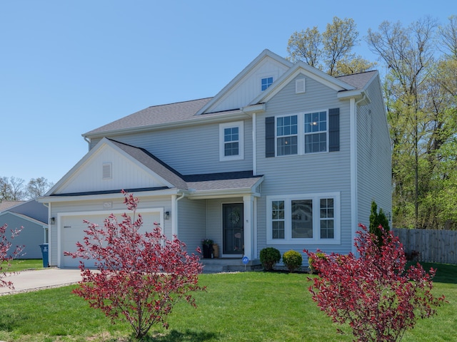59376 Silvergrass Ave, Mattawan, MI 49071 - view of front of property featuring a garage, concrete driveway, and roof with shingles