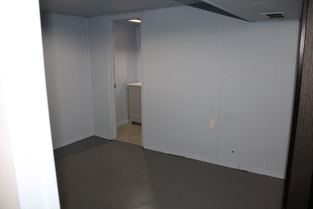 view of below grade area
