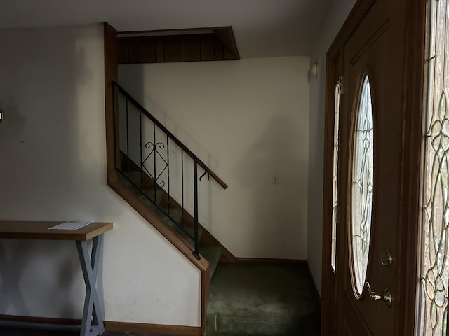29 Douglas Ave, Coldwater, MI 49036 - foyer entrance featuring stairs, healthy amount of natural light, and carpet floors