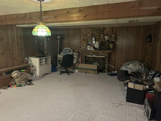 29 Douglas Ave, Coldwater, MI 49036 - dining area featuring wooden walls