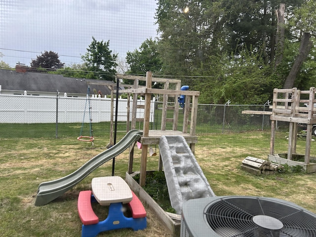 29 Douglas Ave, Coldwater, MI 49036 - view of jungle gym with central AC unit