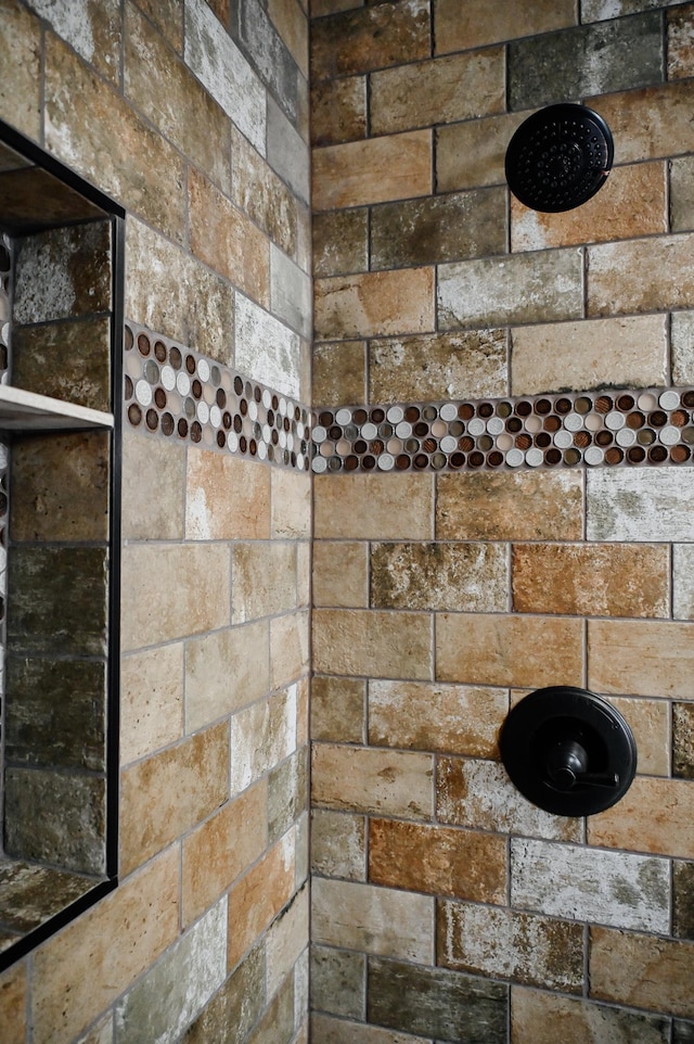 bathroom view of a tile shower