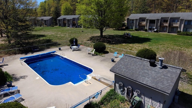 view of pool with a patio