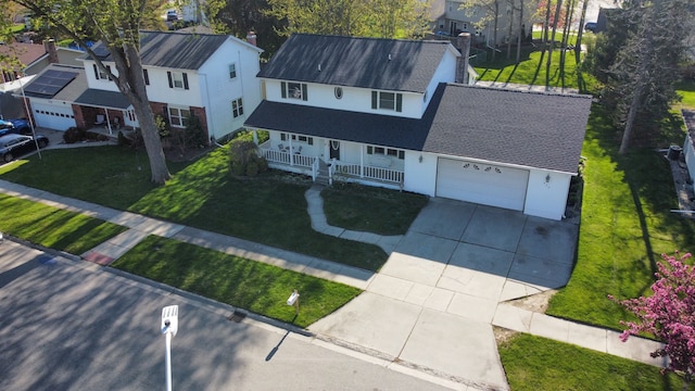 472 Central St, Marysville, MI 48040 - aerial perspective of suburban area