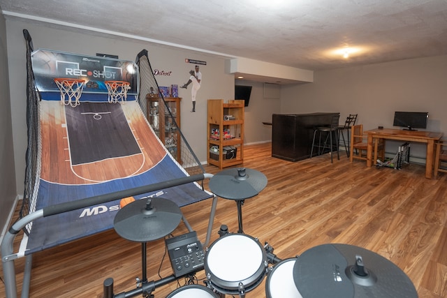 472 Central St, Marysville, MI 48040 - game room featuring wood finished floors and baseboards
