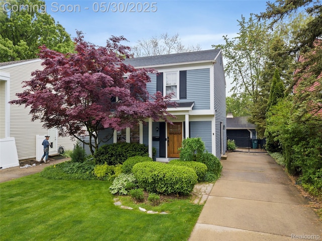 16233 Birwood Ave, Beverly Hills, MI 48025 - view of front facade with a front lawn and a shingled roof