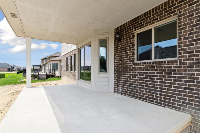 19266 Thompson Dr, Macomb, MI 48042 - view of patio / terrace with a residential view