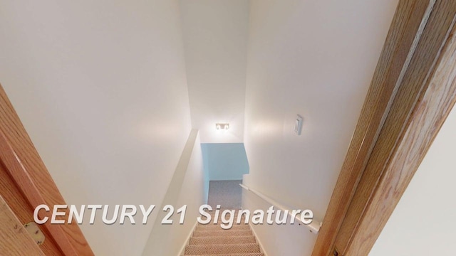 5966 Red Feather Dr, Bay City, MI 48706 - stairway with carpet