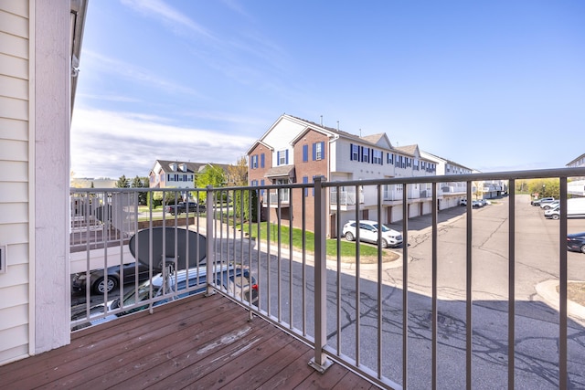 187 Center Blvd, Wixom, MI 48393 - wooden terrace with a residential view