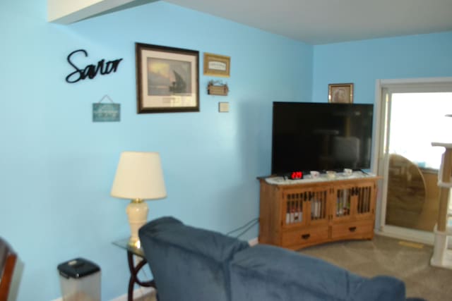 5448 Fairview Dr, Grand Blanc, MI 48439 - carpeted living room with baseboards