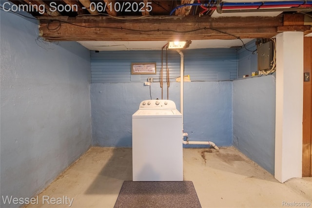 337 Chandler St, Romeo, MI 48065 - basement featuring washer / dryer