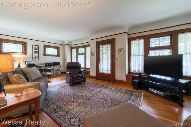 337 Chandler St, Romeo, MI 48065 - living area with wood finished floors