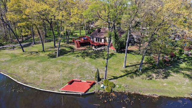 343 Shotwell, White Lake, MI 48386 - aerial view of property and surrounding area featuring a nearby body of water