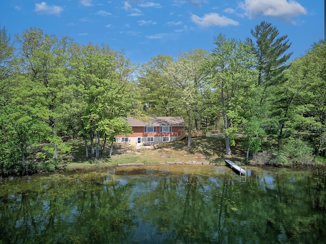 15065 Becker Dr, Mecosta, MI 49332 - water view with a heavily wooded area