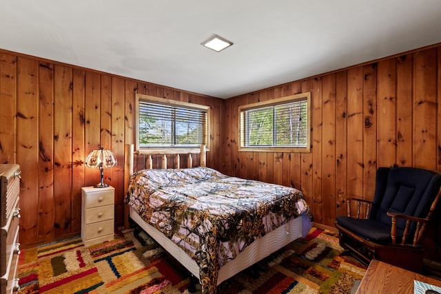 15065 Becker Dr, Mecosta, MI 49332 - bedroom with wooden walls