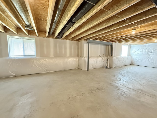 basement with healthy amount of natural light