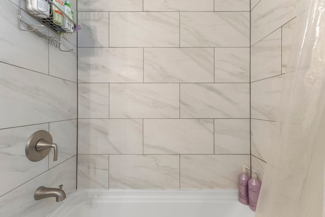 full bathroom featuring bathtub / shower combination