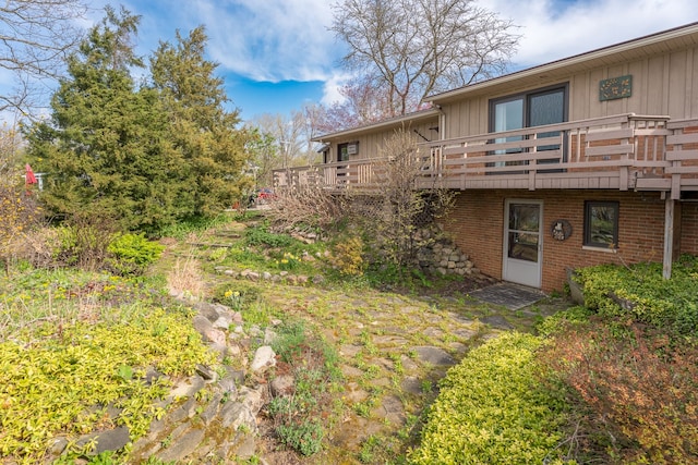 1366 E Coon Lake Rd, Howell, MI 48843 - view of yard featuring a wooden deck
