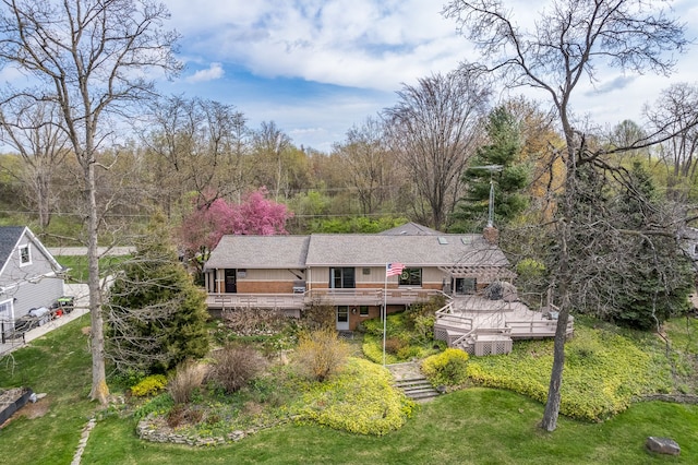 1366 E Coon Lake Rd, Howell, MI 48843 - aerial view of property and surrounding area