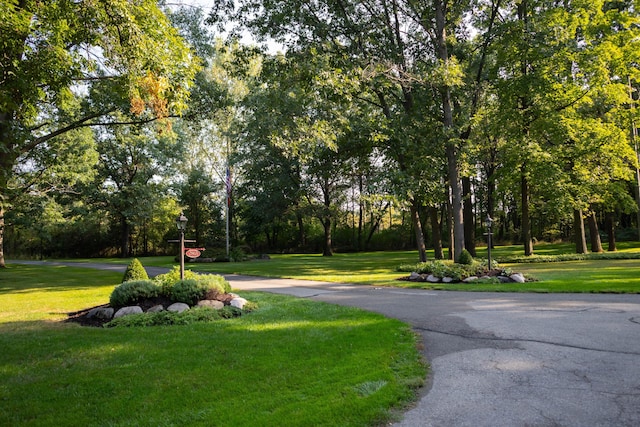2865 Vw Ave E, Vicksburg, MI 49097 - surrounding community with a yard and view of wooded area