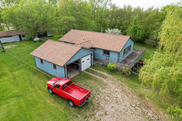 aerial view of property and surrounding area