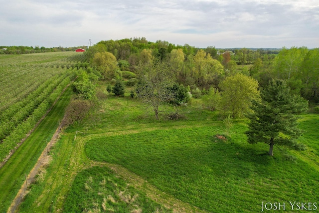 aerial view of sparsely populated area