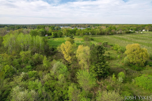aerial view of sparsely populated area