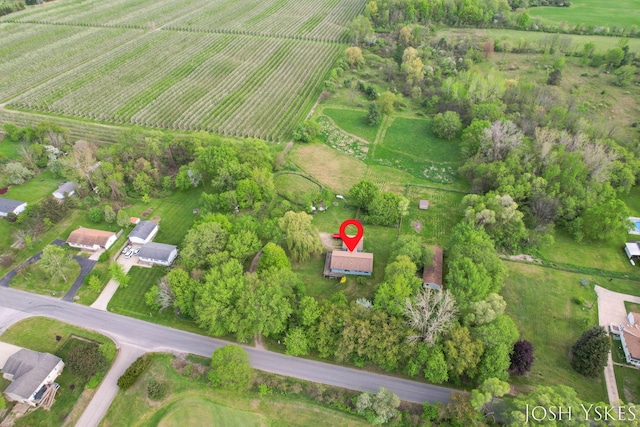 view of property location with large plots for crops and rural landscape