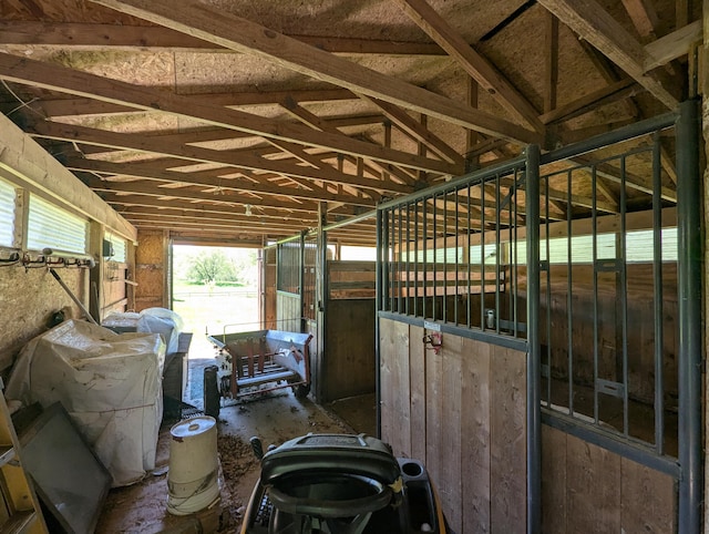 view of stable