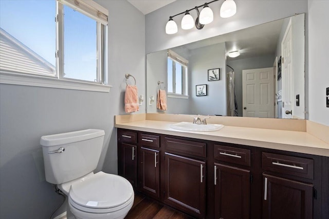 215 Caribou Run, Dundee, MI 48131 - full bath with wood finished floors, toilet, and vanity