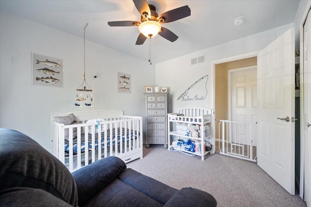215 Caribou Run, Dundee, MI 48131 - carpeted bedroom with ceiling fan