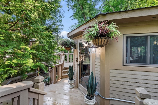 7310 Sandy Creek Ln, Bloomfield Hills, MI 48301 - view of patio / terrace with a wooden deck