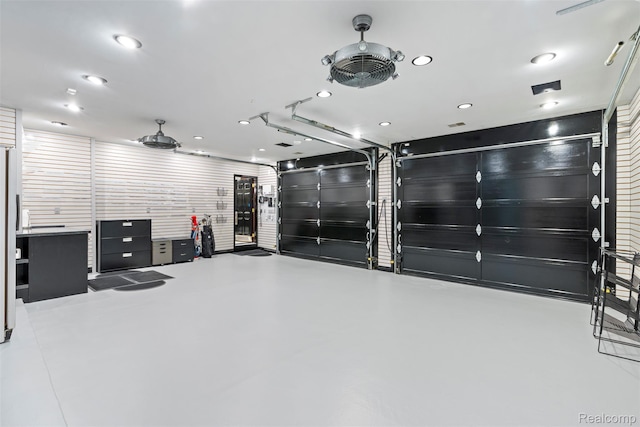7310 Sandy Creek Ln, Bloomfield Hills, MI 48301 - garage featuring recessed lighting