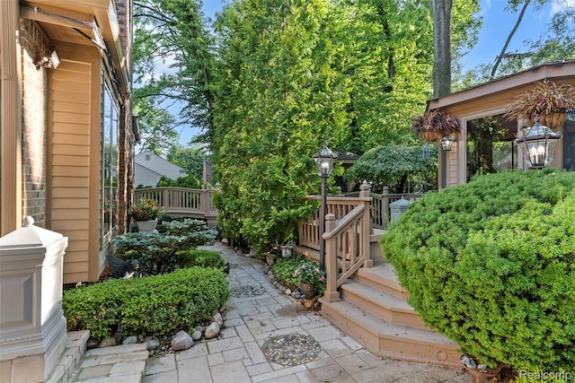 7310 Sandy Creek Ln, Bloomfield Hills, MI 48301 - view of yard featuring a wooden deck