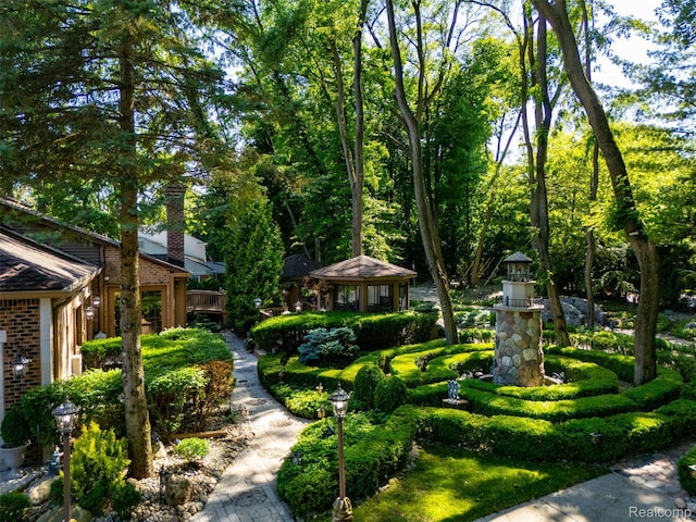 7310 Sandy Creek Ln, Bloomfield Hills, MI 48301 - view of home's community featuring a gazebo