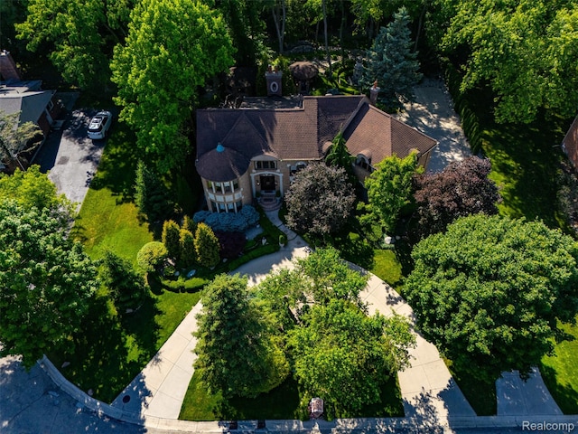 7310 Sandy Creek Ln, Bloomfield Hills, MI 48301 - aerial view of property and surrounding area