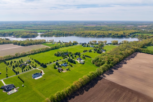 15974 Rustic Ln S, Vicksburg, MI 49097 - overview of rural landscape with a nearby body of water
